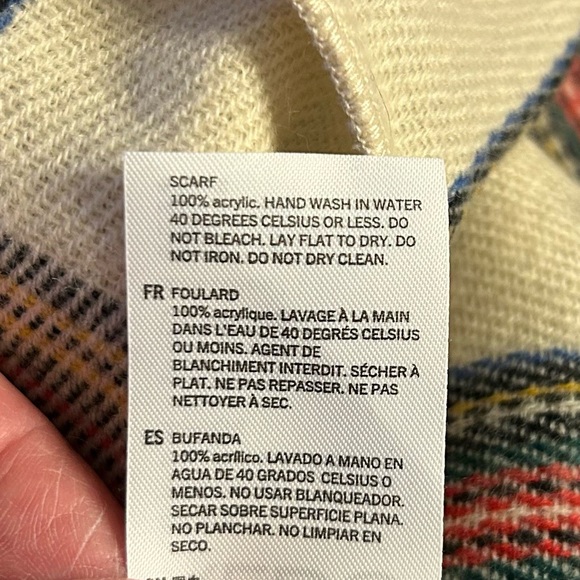 Plaid Fringe Eternity Scarf by Aldo - Picture 11 of 12